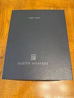 Closed Ulster Weavers presentation box labelled Pure Linen