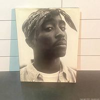 Front cover showing Tupac portrait on dust jacket