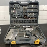 Full kit in carrying case showing all components
