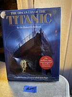 Front cover of "The Discovery of the Titanic" book showing dust jacket and title details