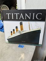 Front cover of the Titanic hardcover book, showing full title and author