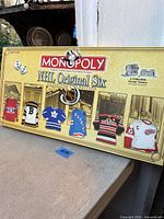 Front of Monopoly NHL Original Six Collector's Edition box