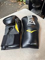 Top view of both gloves showing logos and Elite branding