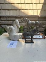 All three horse items together showing relative sizes