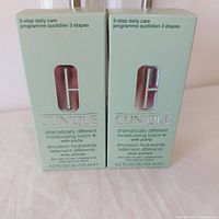 Front view of two Clinique Dramatically Different Moisturizing Lotion+ boxes