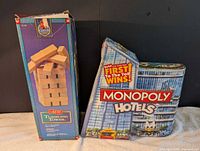 Front view of both game boxes