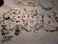 Overall view of entire lot spread on towel