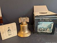 Decanter, box, pamphlet overview