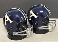 Front and side view of both helmet radios