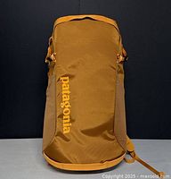 Front view showing logo, shape and fabric