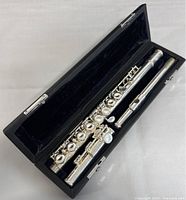 Flute disassembled in fitted hard case