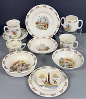 Full 12-piece Bunnykins set front view