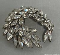 Front view showing rhinestone arrangement and shine