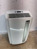 Front view of DeLonghi portable air conditioner unit