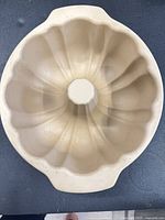 Top view showing complete interior fluted design and clean surface