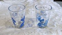 Both glasses front view showing blue animal graphics
