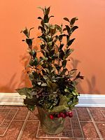 Full view of vase and arrangement front