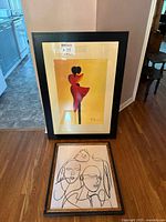 Both framed prints together