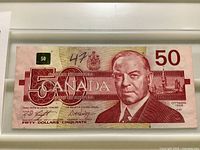Obverse of 1988 $50 Canadian banknote