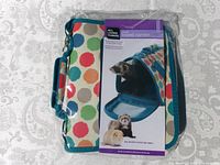 Front view of packaged small animal travel carrier