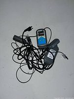 Both thermostats with cords and probes visible