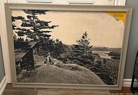 Framed Kodak cardboard photo display full view leaning against wall