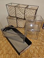 Group shot of all storage items