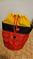 Exterior of LEGO drawstring bag
