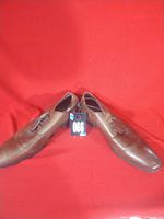 Shoes angled with lot tag visible