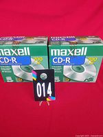 Front view of both sealed Maxell CD-R 10-packs