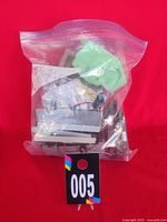 Ziplock bag containing assorted electronic parts