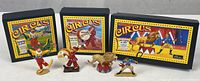 Three boxed Britains Circus sets with their loose figures displayed