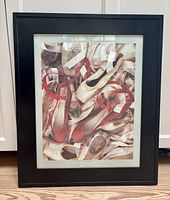 Front view of framed Ballet Studio poster