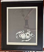 Front view of framed Harvey Edwards Ballet Studio print showing image and frame