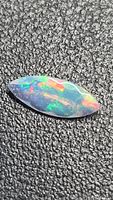 Top view of marquise faceted Ethiopian opal