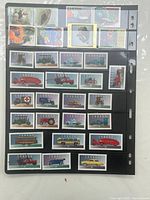 Stock page with Heritage Transportation series and other commemoratives