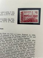 $1 carmine stamp on album page