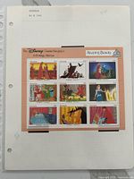 Full album page with Grenada Sleeping Beauty souvenir sheet