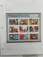 Full view of stamp pane on album page