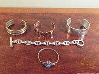 Group shot of all five bracelets