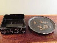 Tray and box side by side showing size and design