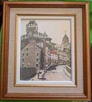 Full view of framed artwork