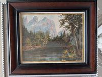 Full view of framed painting