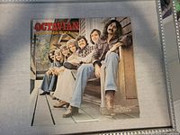 Front album cover with band photo and title Octavian