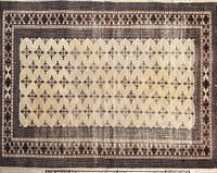 Full view of rug showing overall pattern and borders