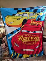 Blanket hung showing full character design