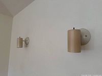 Both Parscot wall lights mounted on wall