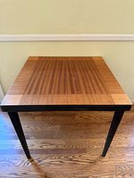 Full view of square folding game table