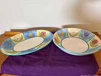 Platter and bowl side by side showing overall design