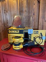 Sander, disc pack, loose disc, box